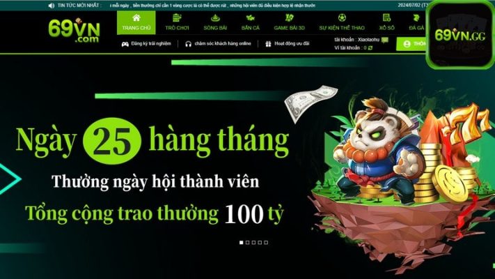 Nhà cái 69vn là một địa chỉ cá cược uy tín